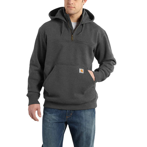 Carhartt Rain Defender Paxton Heavyweight Hooded Zip Mock Sweatshirt