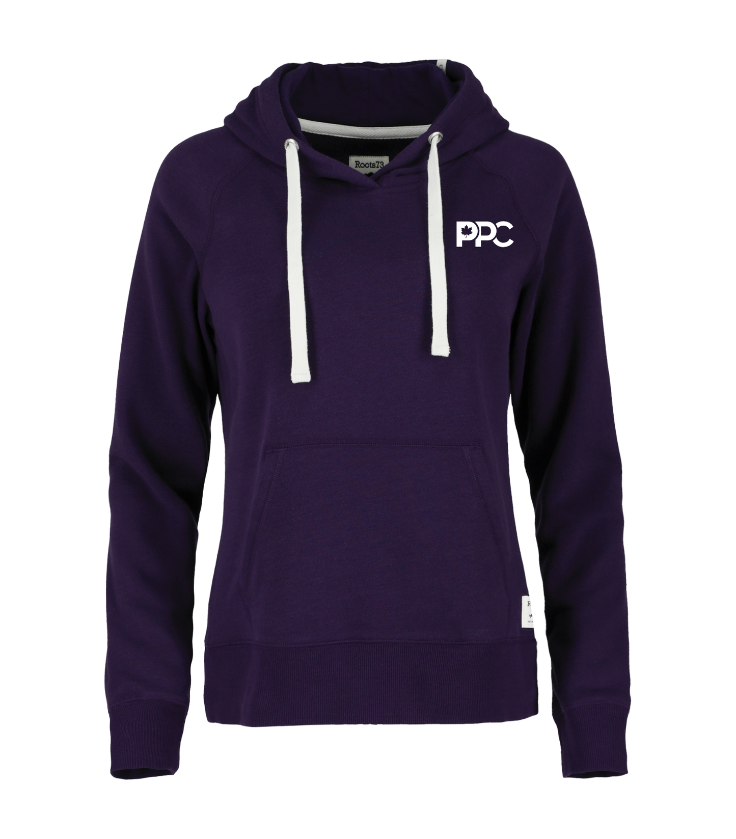 PPC Ladies Roots Purple Hoodie With White Strings (Candidate)