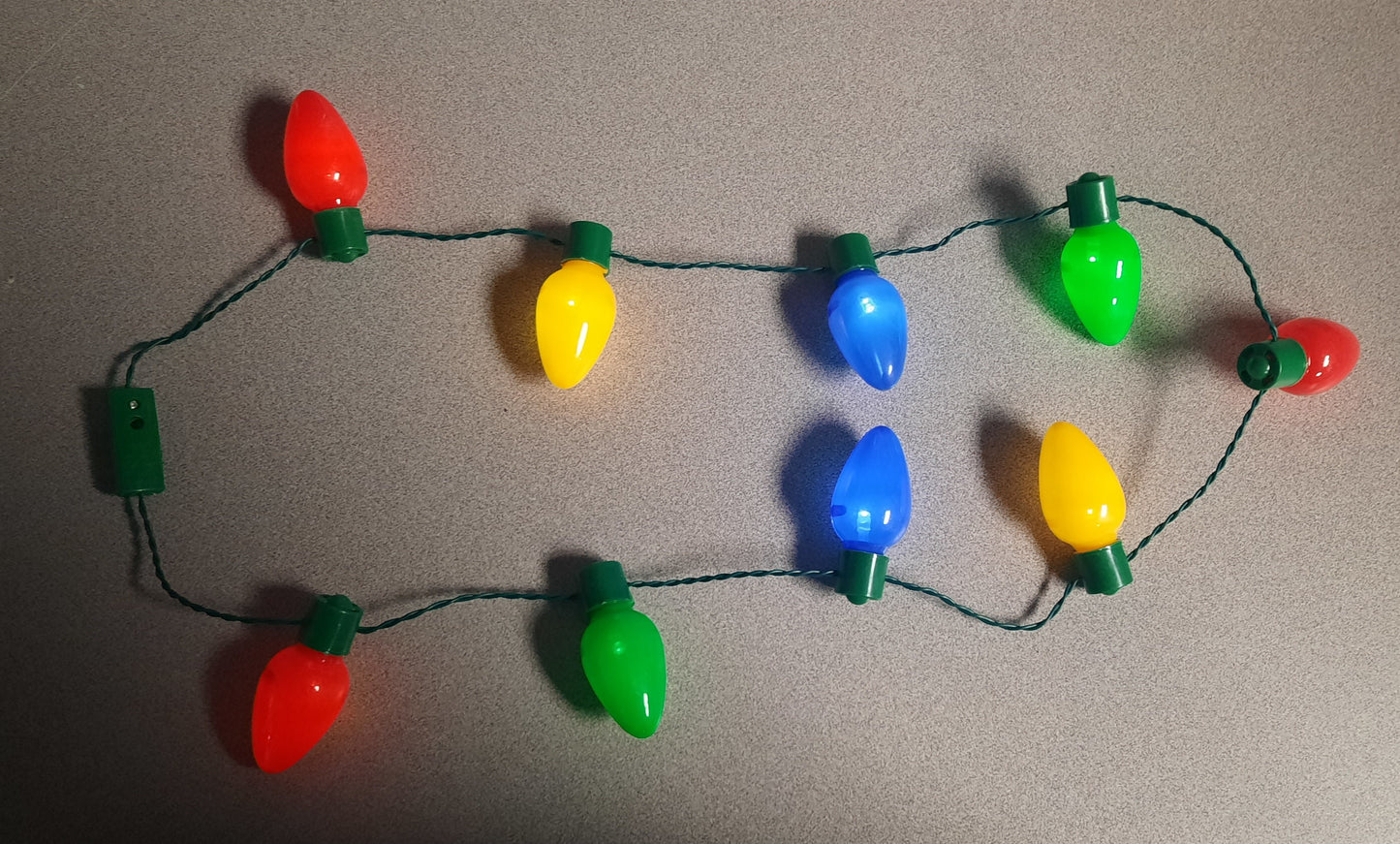 Christmas lights necklaces