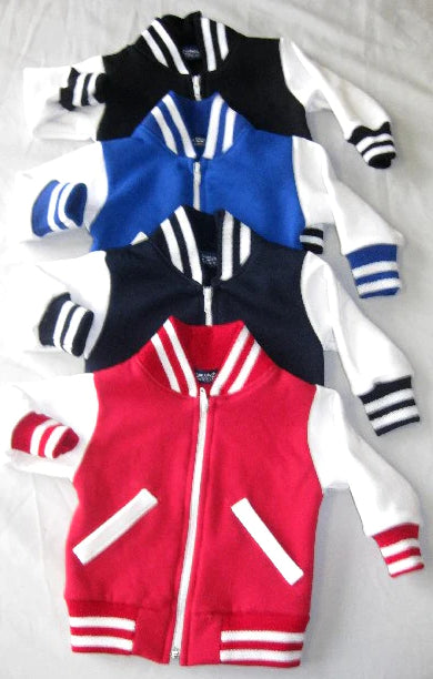 900F - Infant Varsity Jacket with Zipper