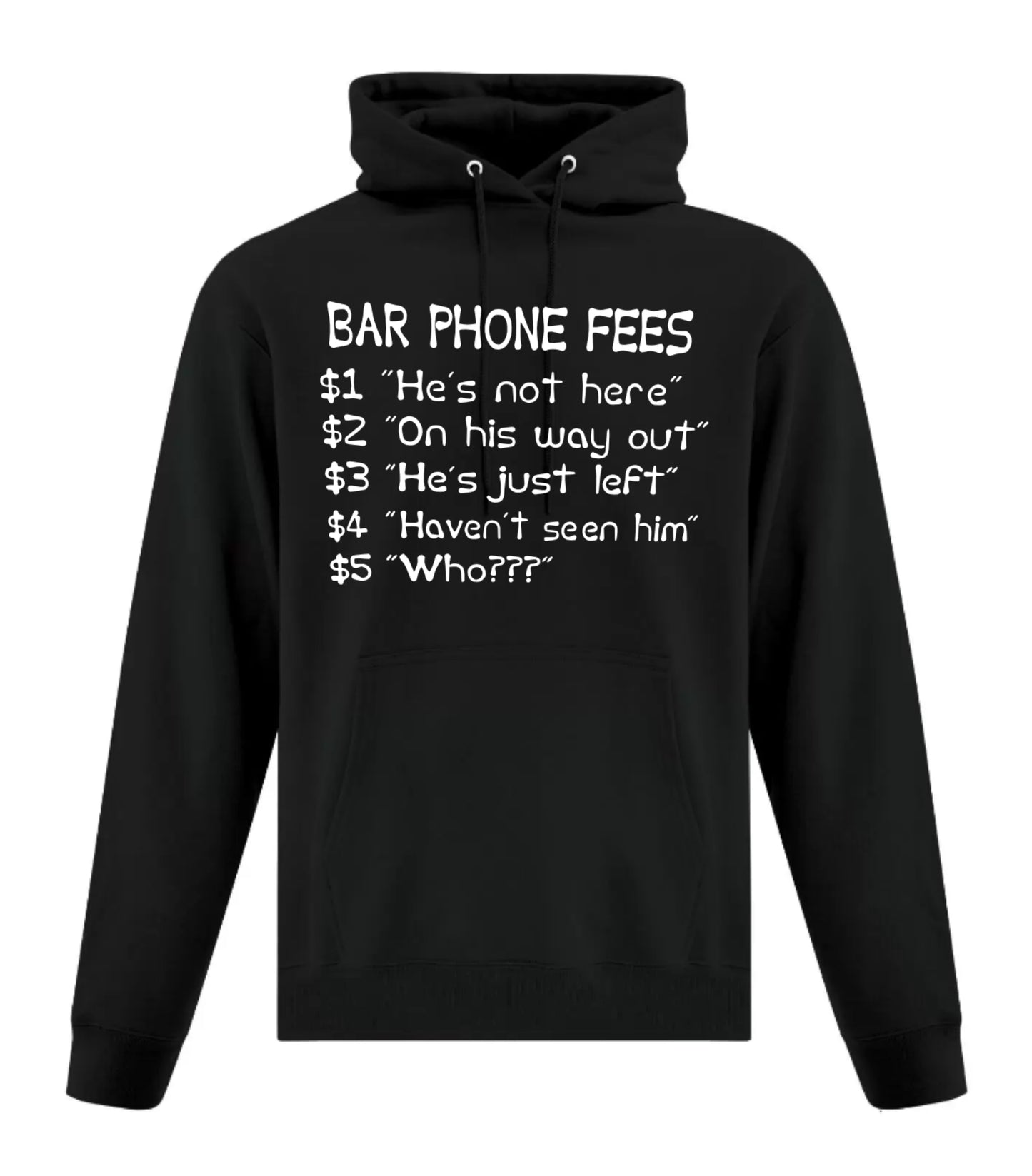 Bar Phone Fees