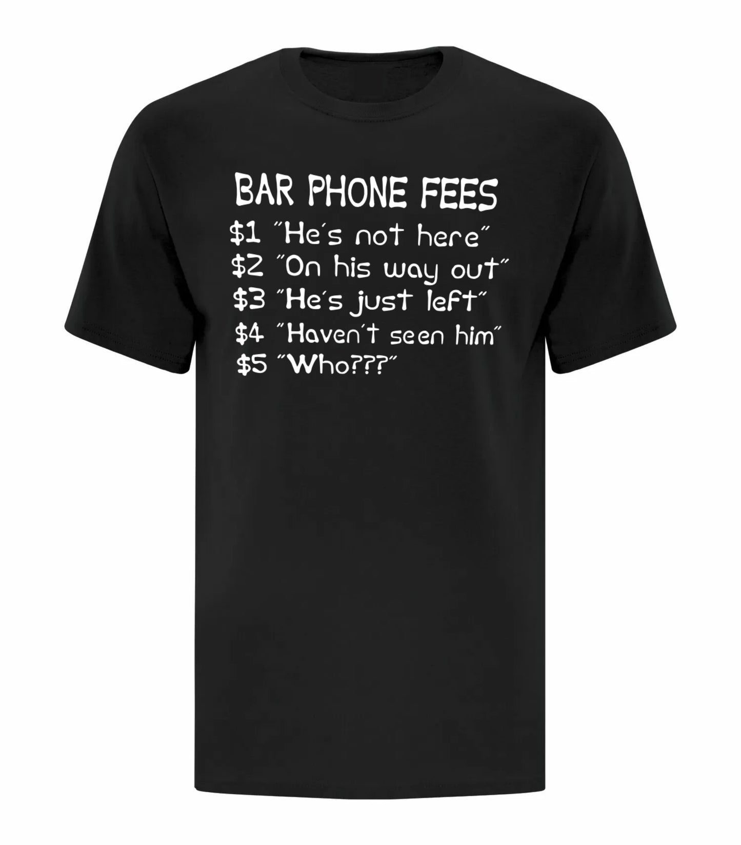 Bar Phone Fees