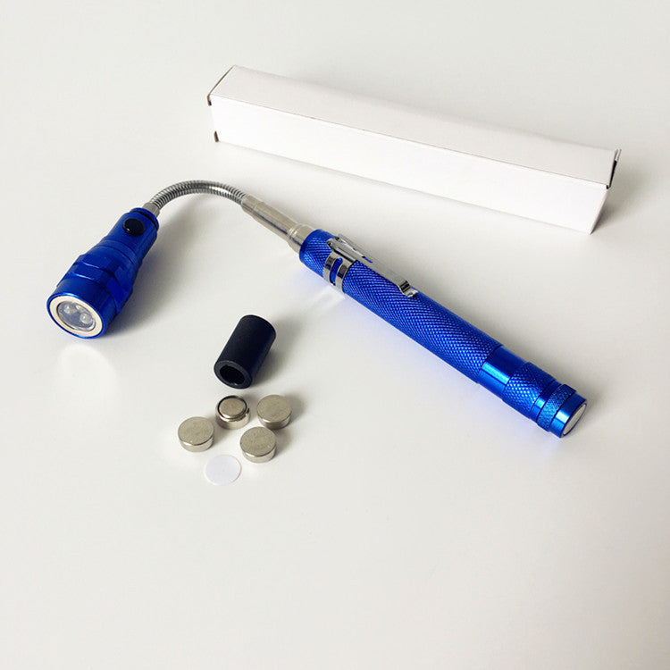 3 LED Telescopic Aluminum Flashlight with Magnet
