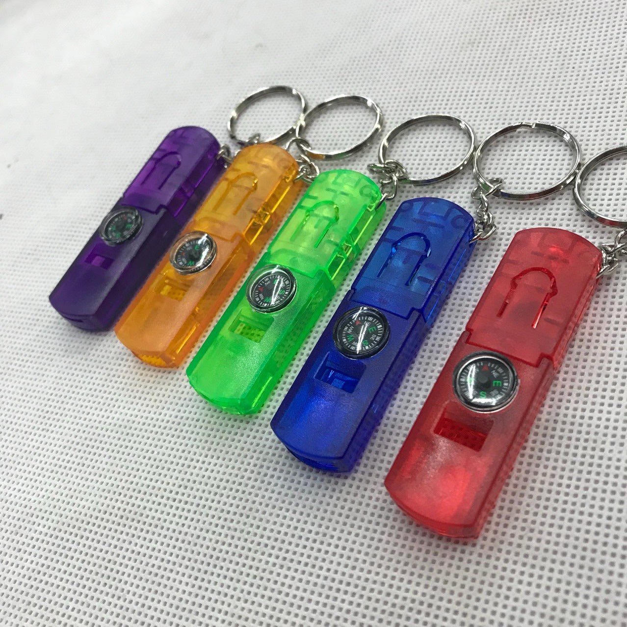 Compass LED Flashlight and Whistle