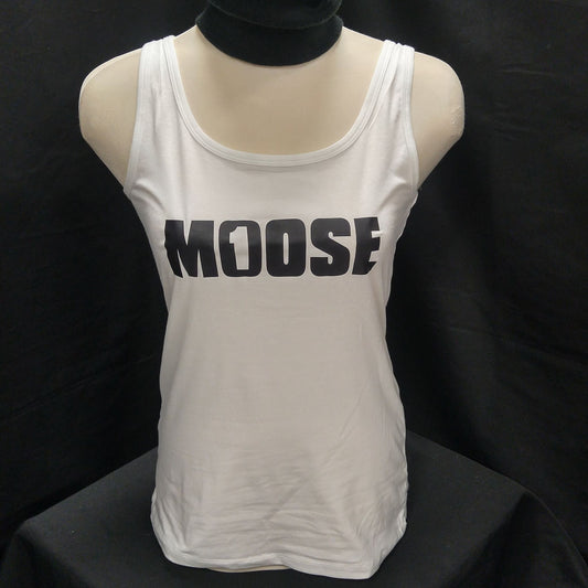 Moose White Racer Back