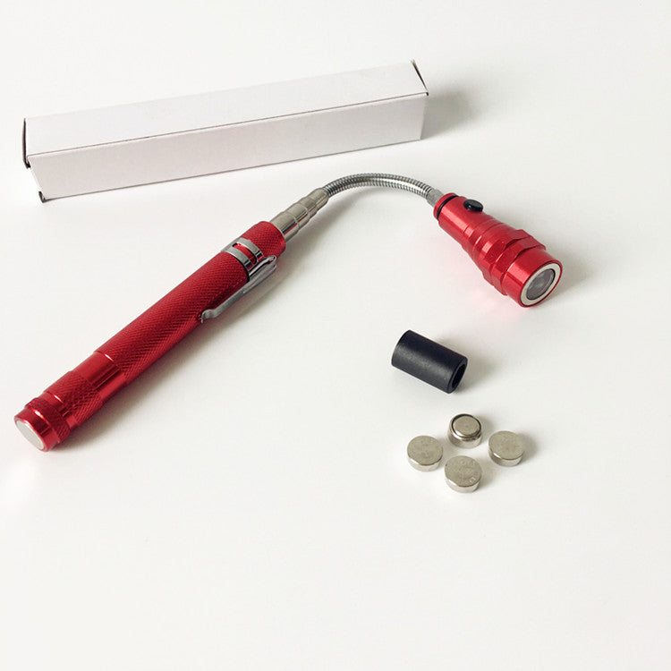 3 LED Telescopic Aluminum Flashlight with Magnet