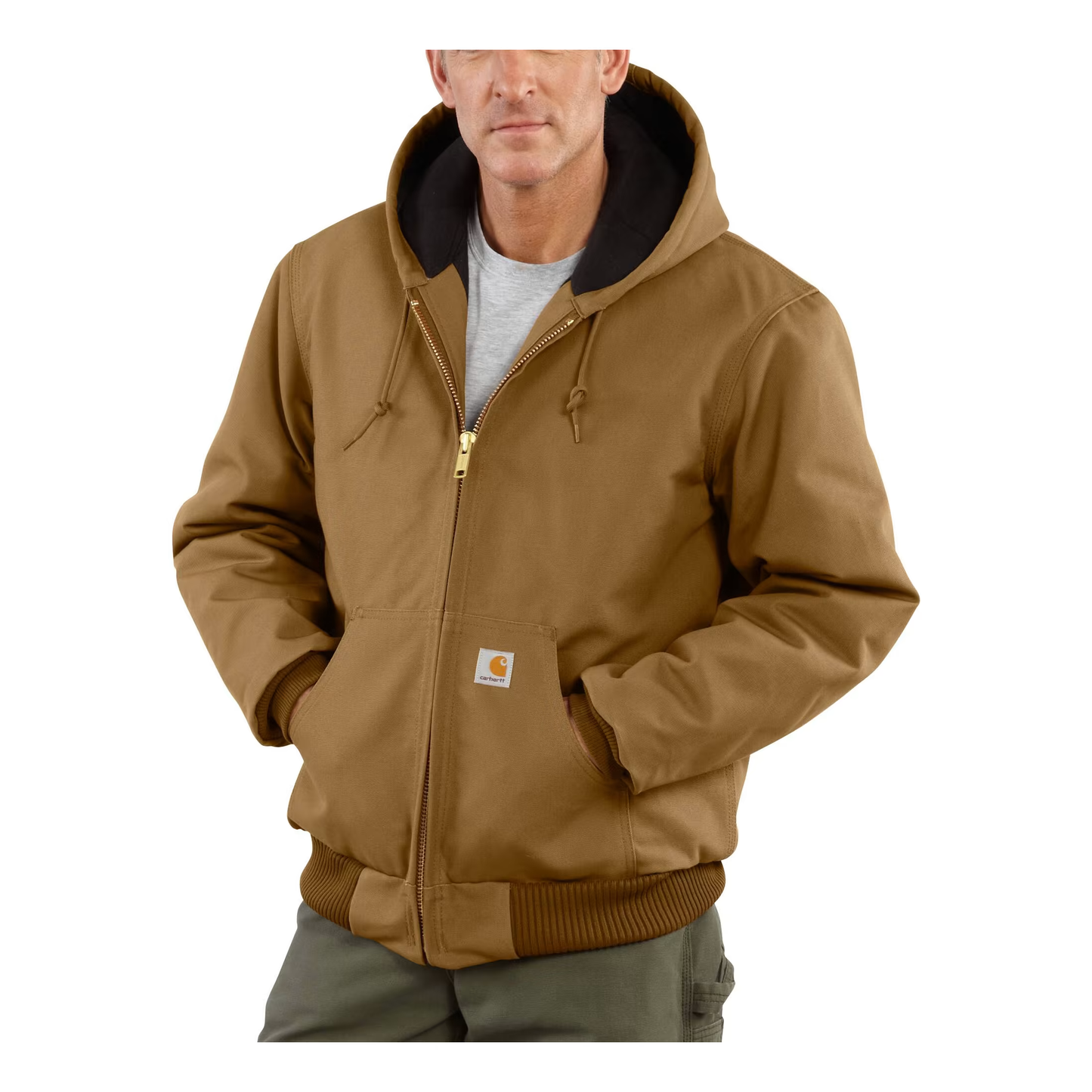 Carhartt Men’s Duck Quilted Flannel-Lined Active Jacket