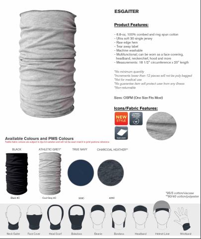 ATC™ EUROSPUN® MULTIFUNCTIONAL GAITER. ESGAITER