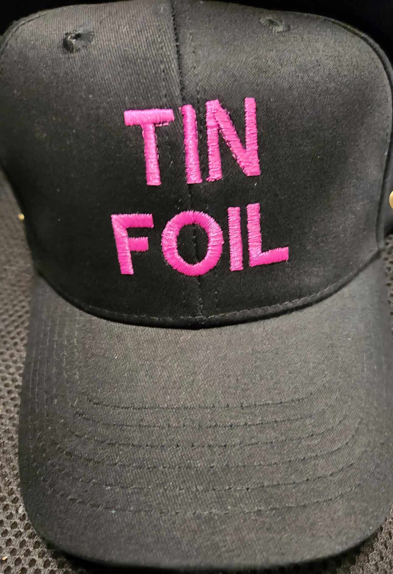 Hats with Tin Foil Letter Embroidery (Custom Order)