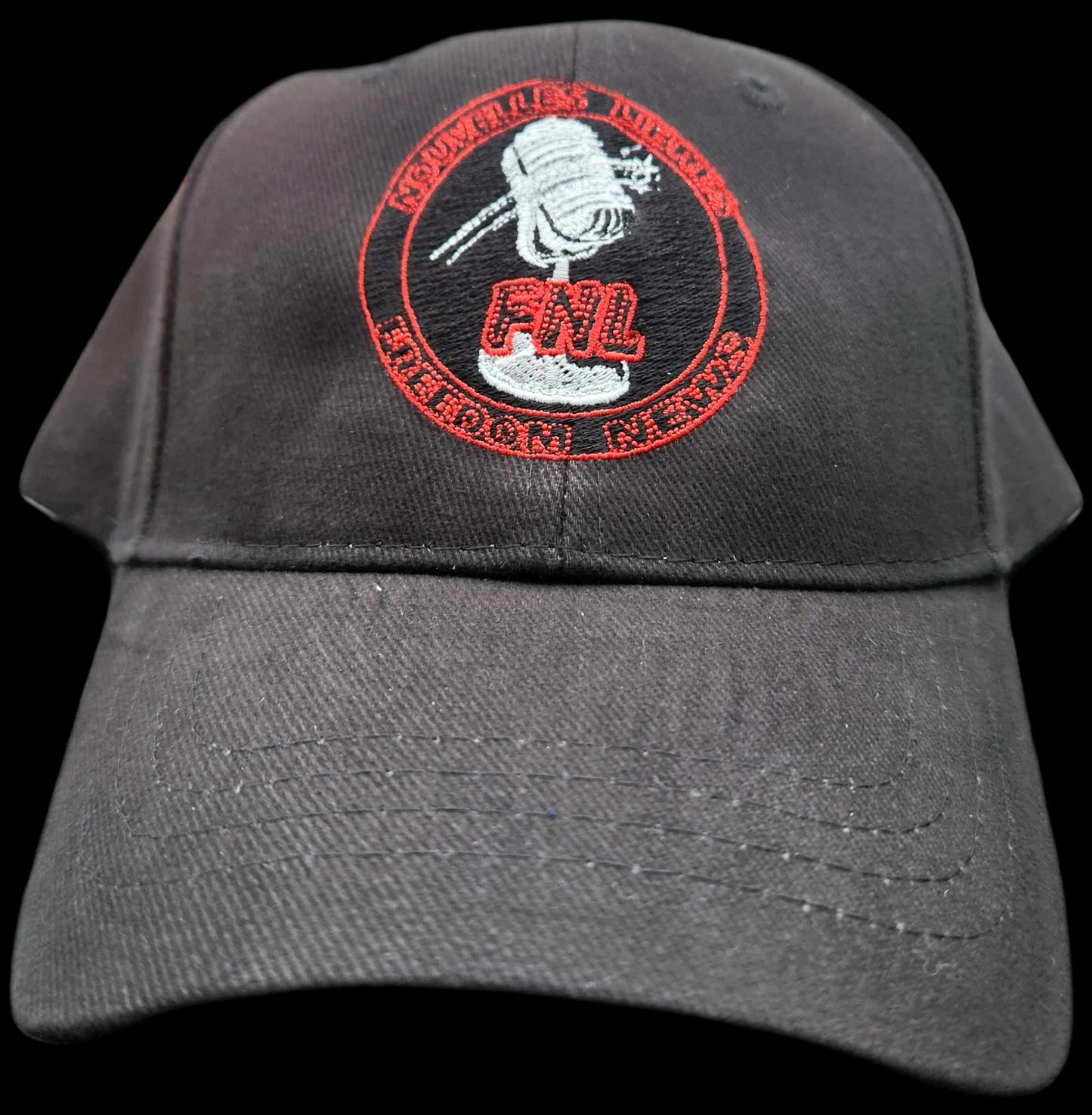 Black Hat with Freedom News Patch Embroidery