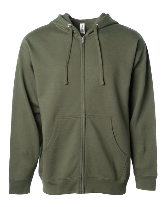 Midweight Full-Zip Hooded Sweatshirt - SS4500Z