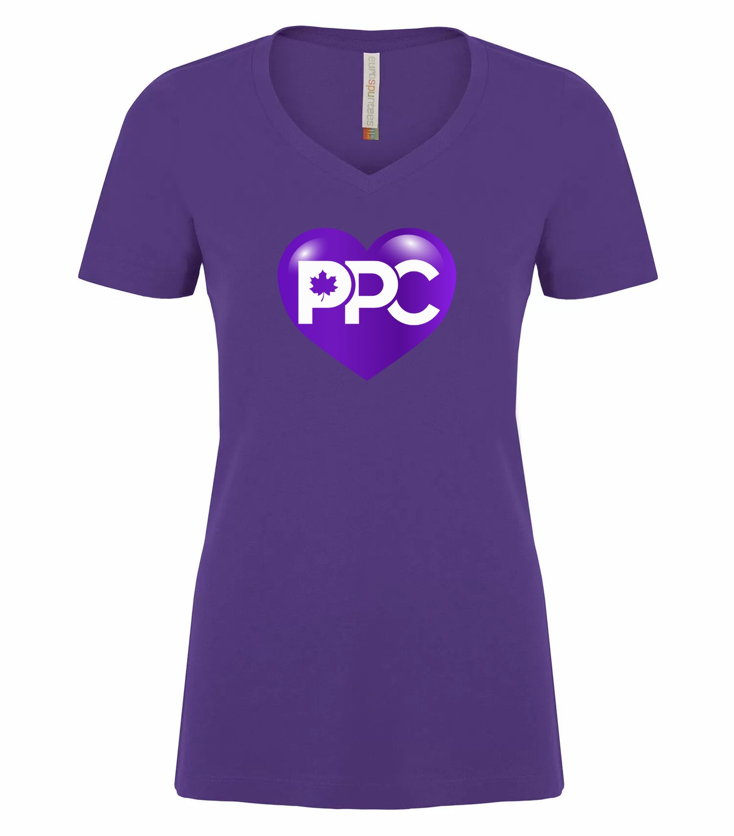 PPC - Purple Heart Ladies V-Neck T-Shirt
