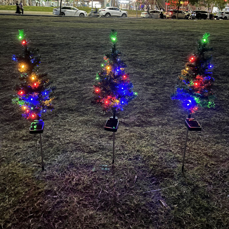 Light Up Lawn Christmas Trees