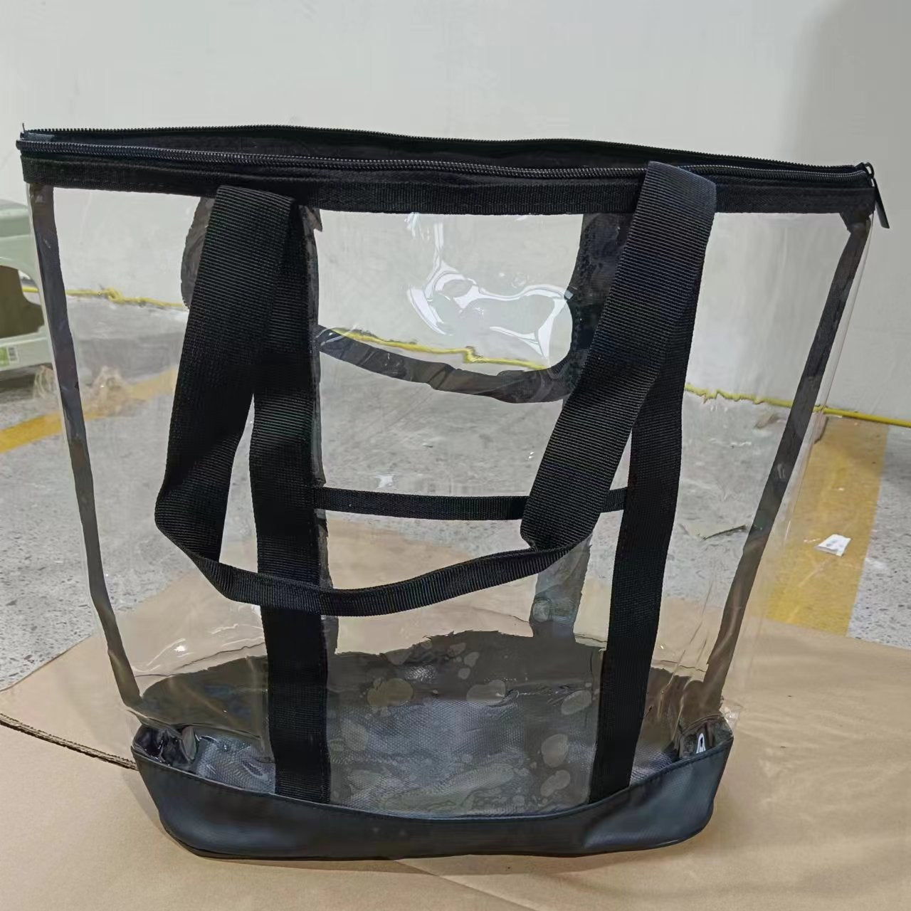 Clear Zipper Tote