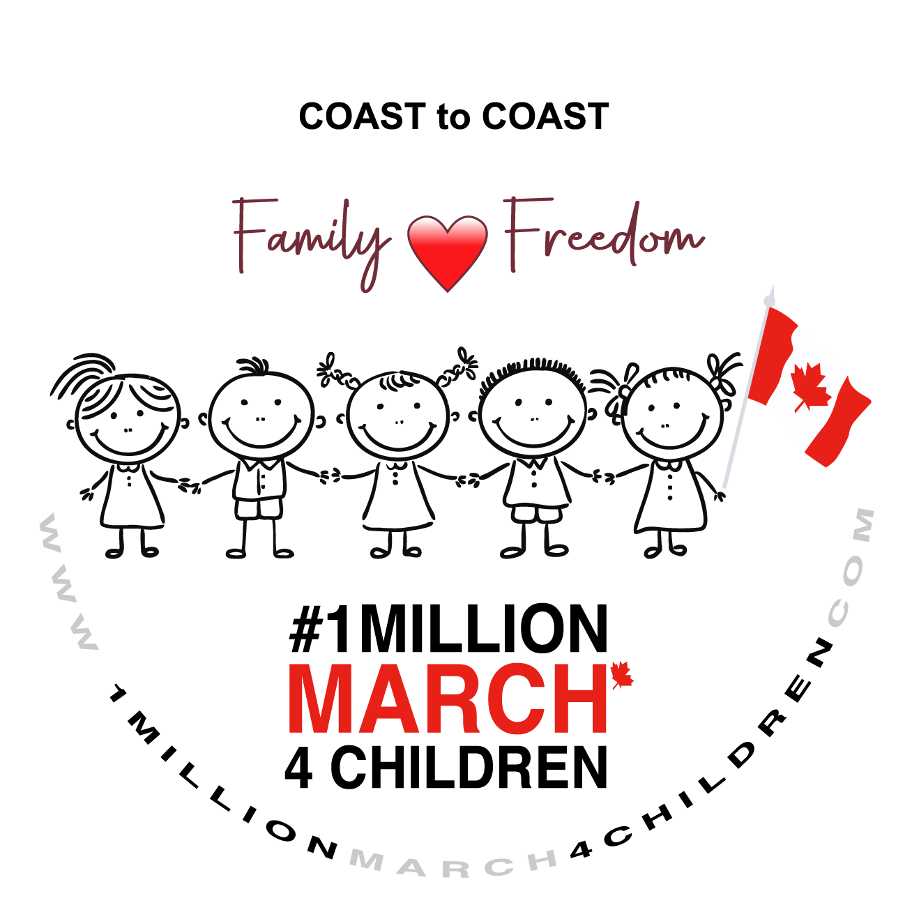 Million March Coast to Coast Sticker