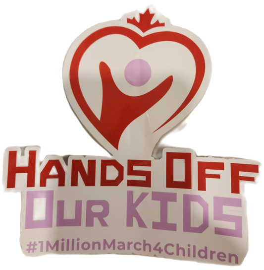 Hands Off Our Kids Stickers