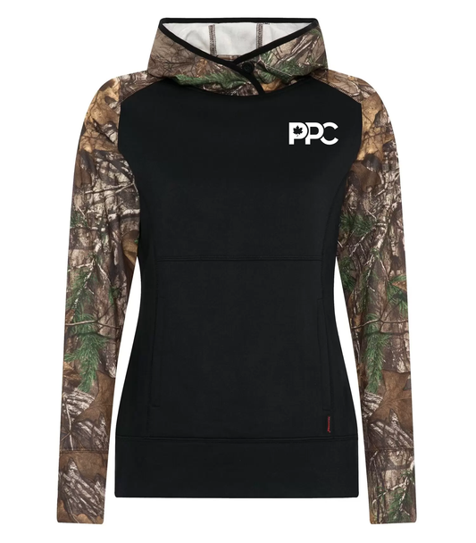 PPC - Ladies - Realtree Blk/Camo Hoodie (Candidate)