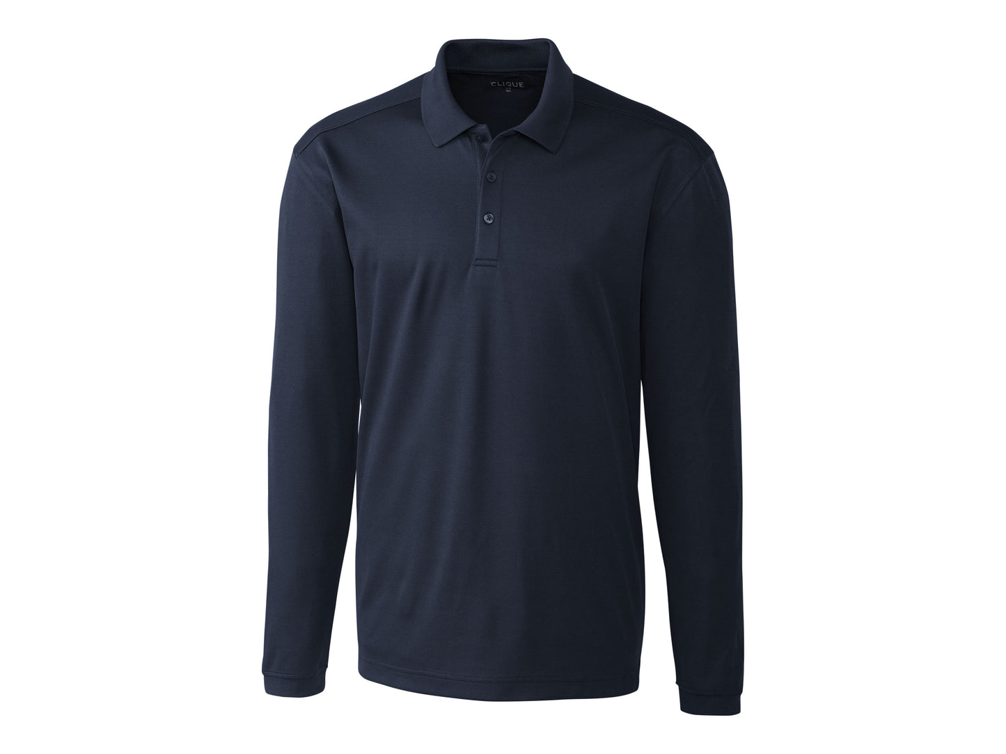 MQK00077 - Clique Spin Eco Performance Pique Long Sleeve Mens Polo