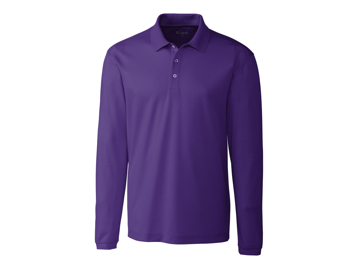 MQK00077 - Clique Spin Eco Performance Pique Long Sleeve Mens Polo