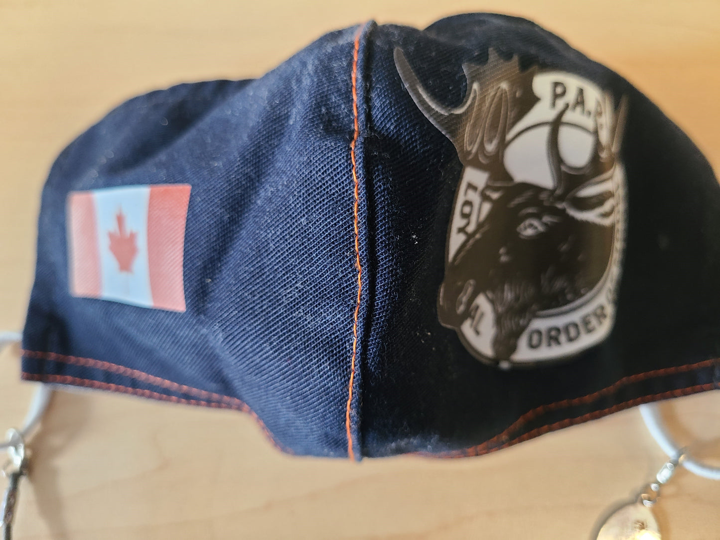 Moose Mask With Flag