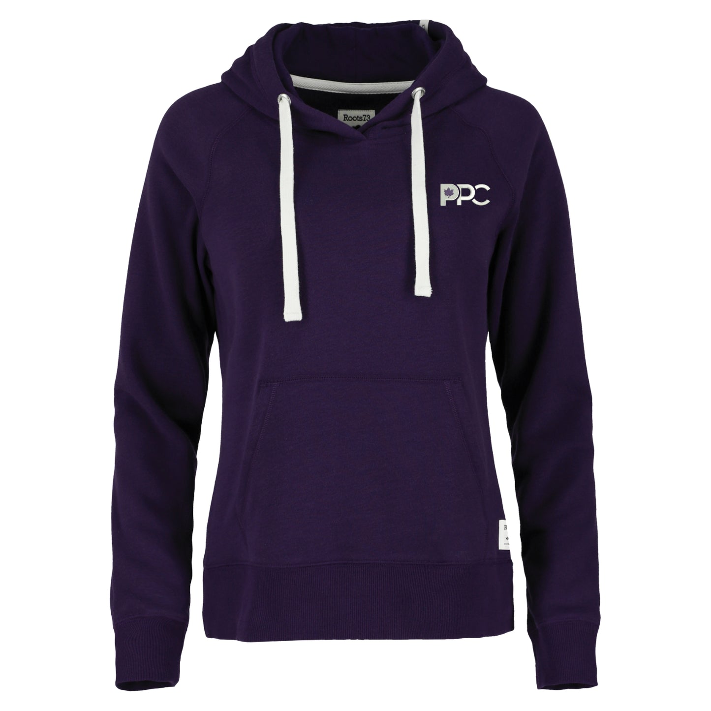 PPC Ladies Roots Purple Hoodie With White Strings (Candidate)