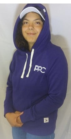 PPC Ladies Purple Hoodie With White Strings