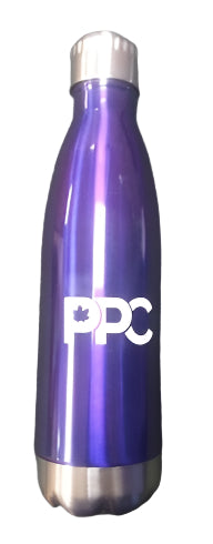 PPC Purple Metallic Water Bottle