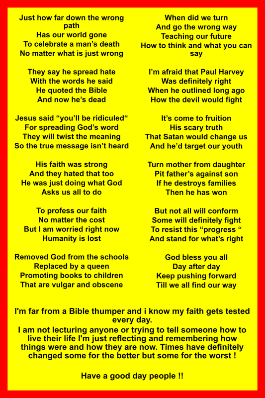 Custom Coroplast - Ross Costain Bible Quotes