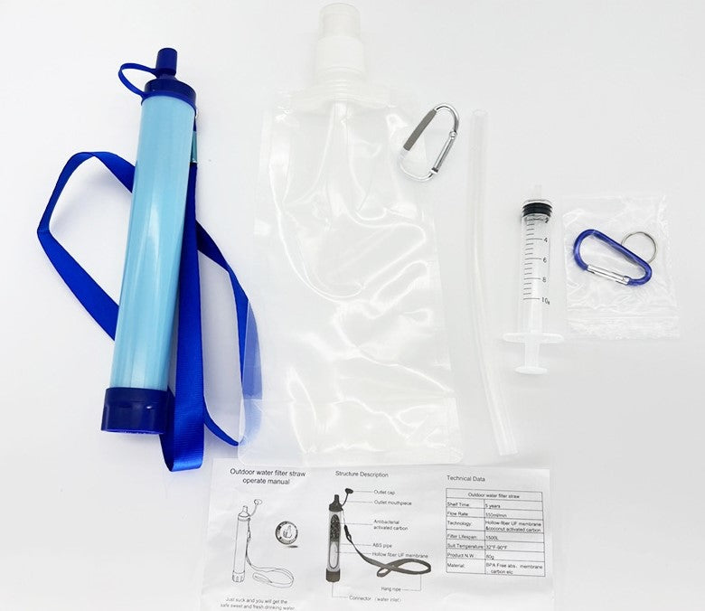 Water Purification Straw Set