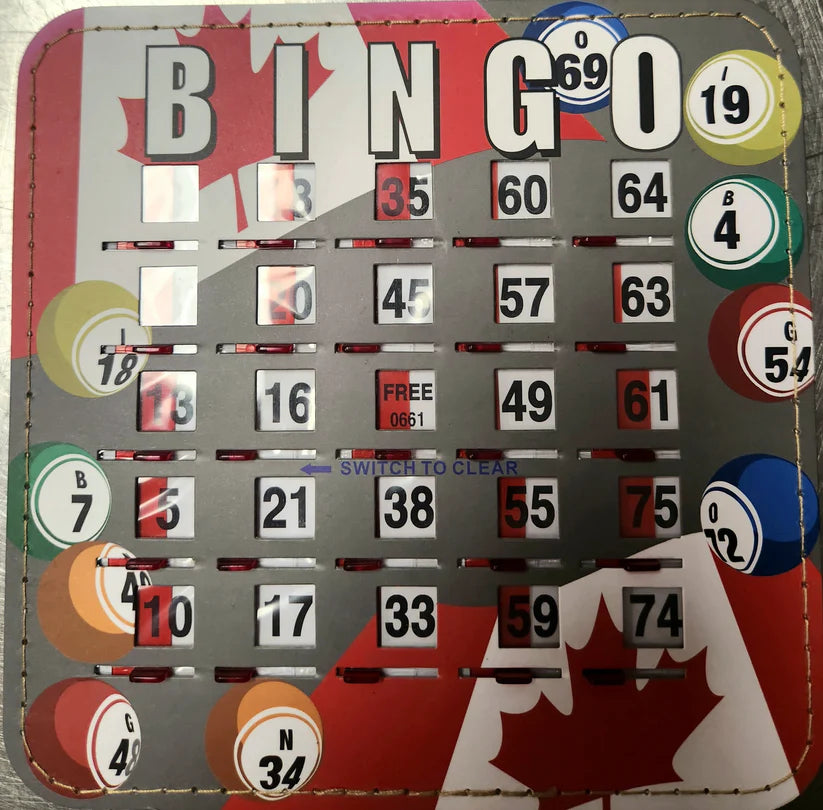 Shutter Cards - Canada Bingo Balls