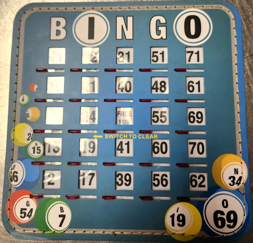 Shutter Cards - Plain Bingo Balls