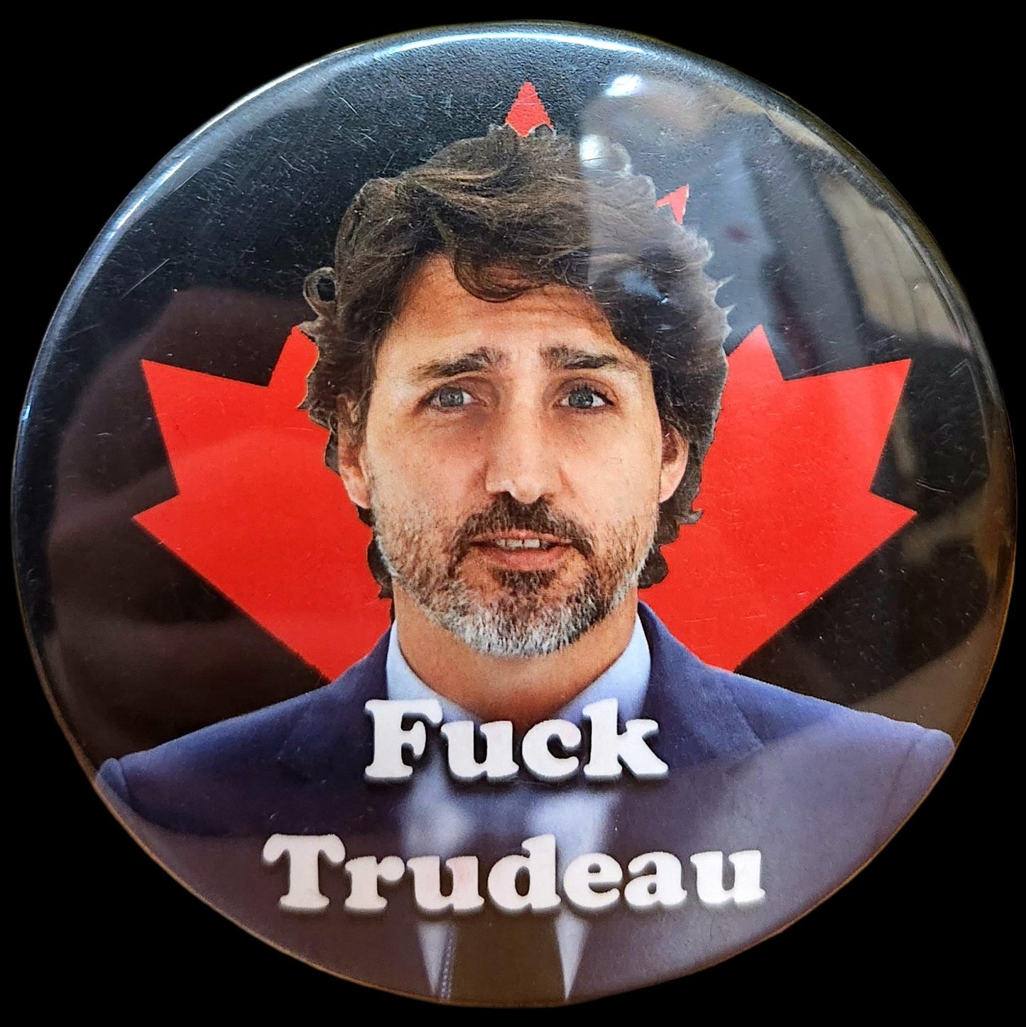 Button - Multiple - Trudeau, Vaccine and Convoy Logos