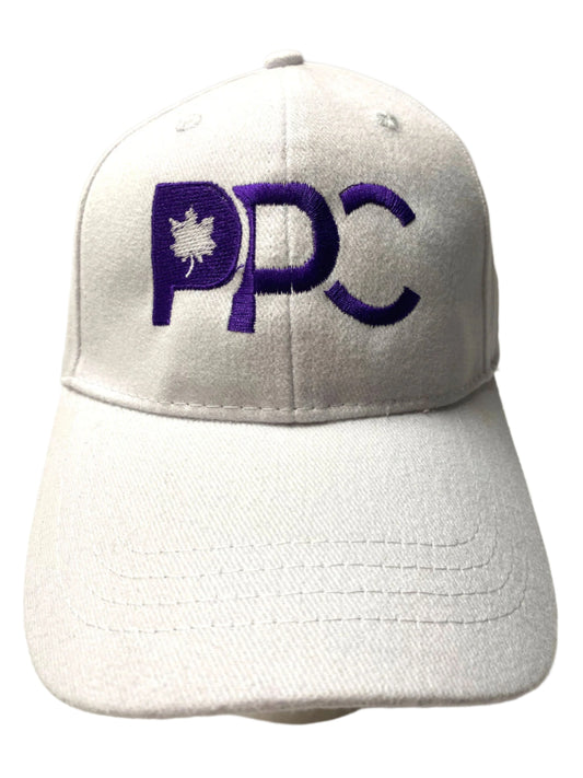 White PPC Buckle Cap Back