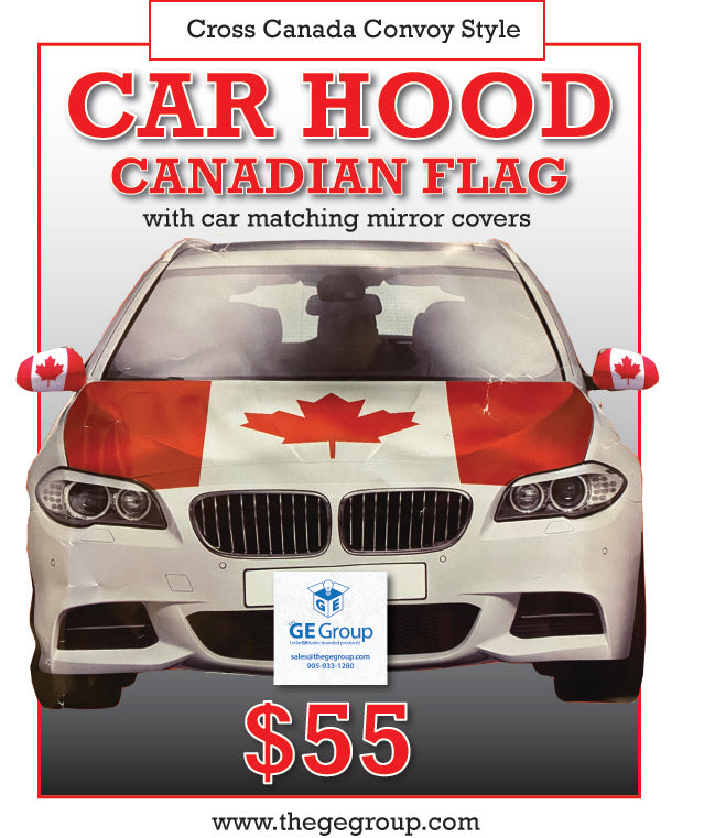 CAR HOOD Canada Flag Package (CUSTOM ORDER ONLY)