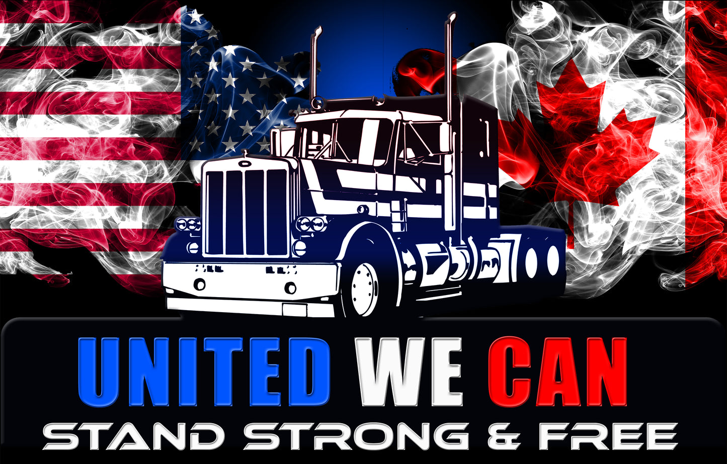 Car flag: "UNITED WE CAN" Special series (CUSTOM ORDER)
