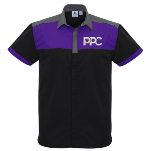 PPC Black/Gray/Purple Collared Shirt
