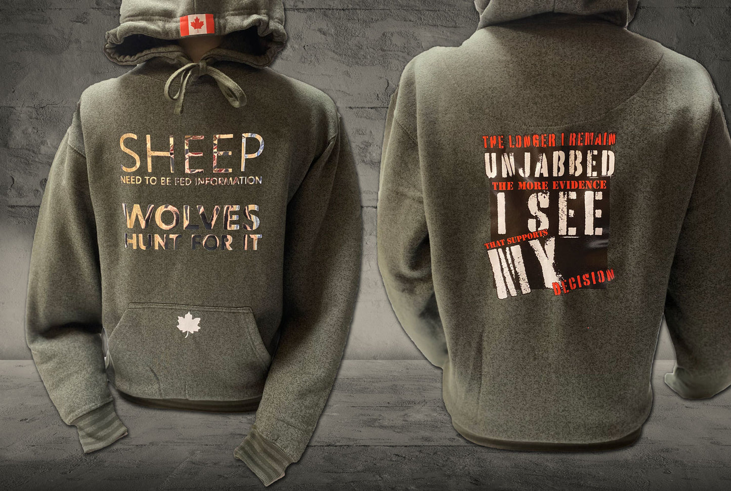 HOODIE: Two Sided SHEEP & WOLVES