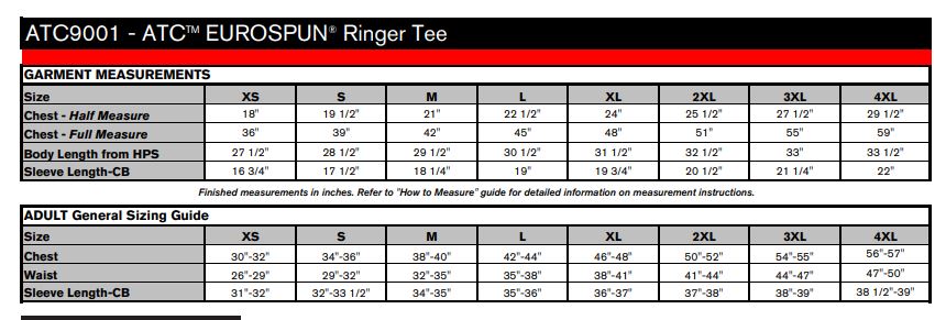 ATC™ EUROSPUN® RINGER TEE. ATC9001