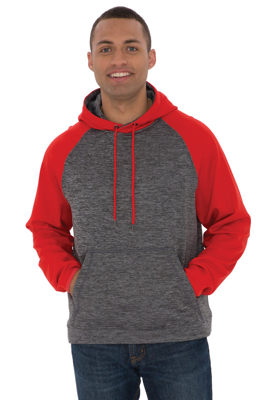 ATC™ DYNAMIC HEATHER FLEECE TWO TONE HOODED SWEATSHIRT. F2047